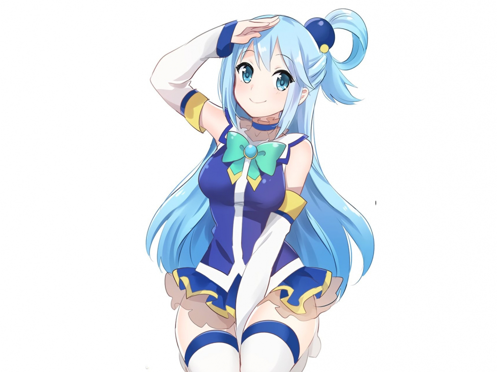 1. Aqua Blue Hair Anime - wide 3