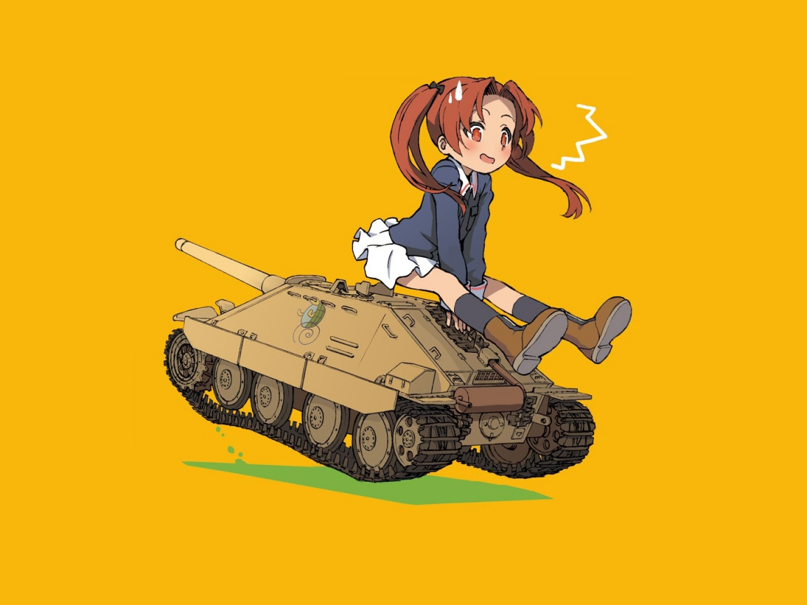 Desktop Wallpaper Girls Und Panzer Anzu Kadotani Tank Anime Girl Hd Image Picture Background E1b2bf