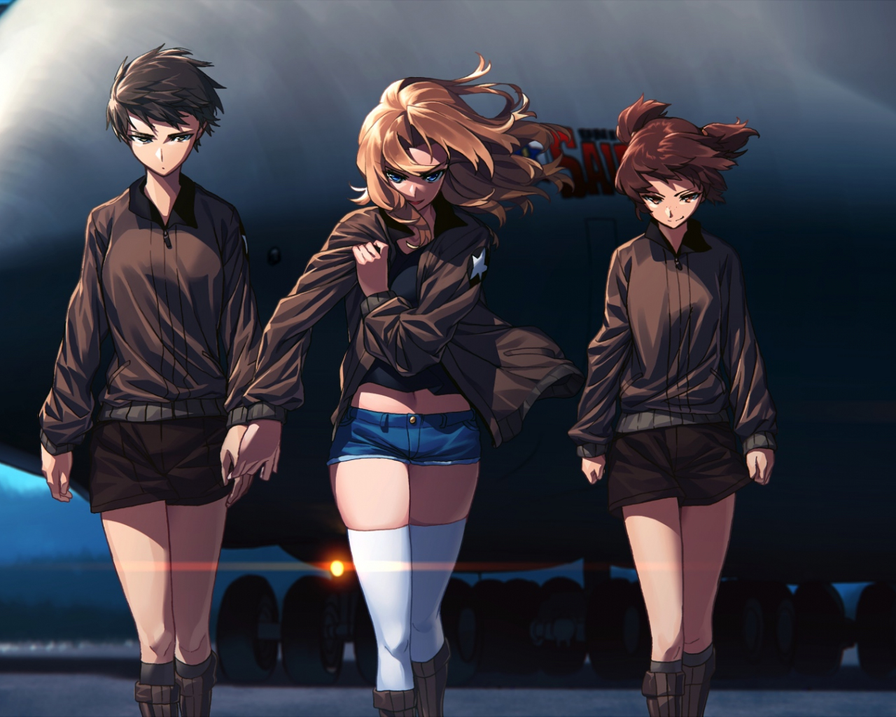 Download 1280x1024 Wallpaper Alisa Girls Und Panzer Walk Anime Girls