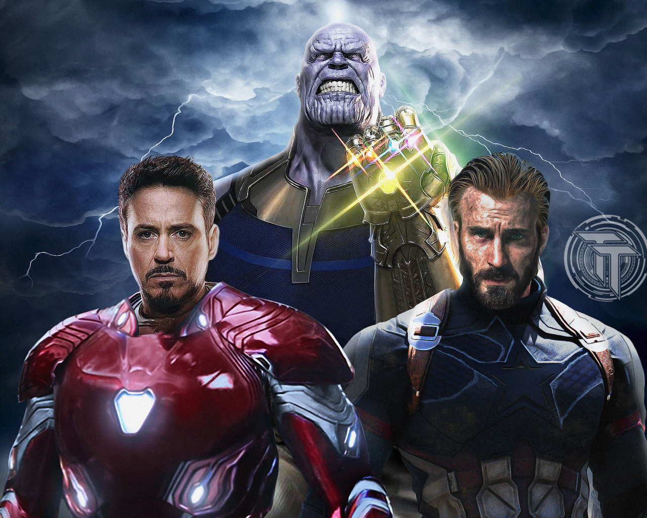 Download 1280x1024 Wallpaper Avengers: Infinity War, Captain America, Iron  Man, Thanos, Standard 5:4, Fullscreen, 1280x1024 Hd Image, Background, 27886