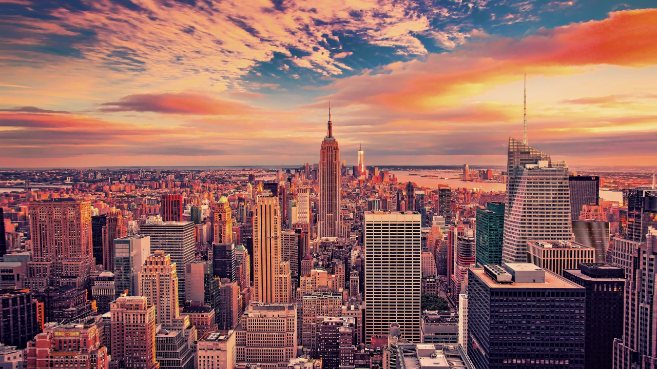 Download 1280x720 Wallpaper Empire State Building Buildings