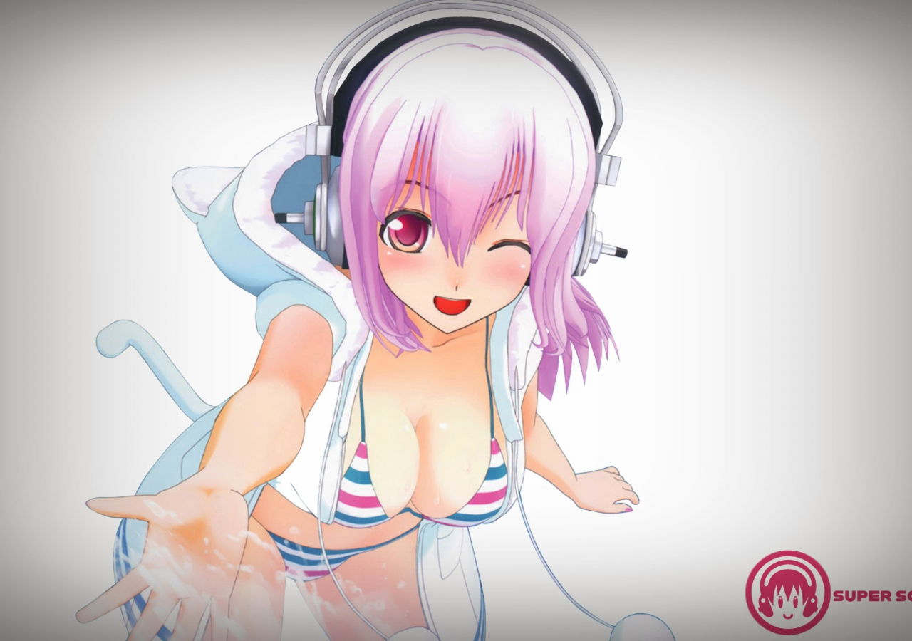 Desktop Wallpaper Bikini Anime Girl Super Sonico Mahou Shoujo Sonico Magica...