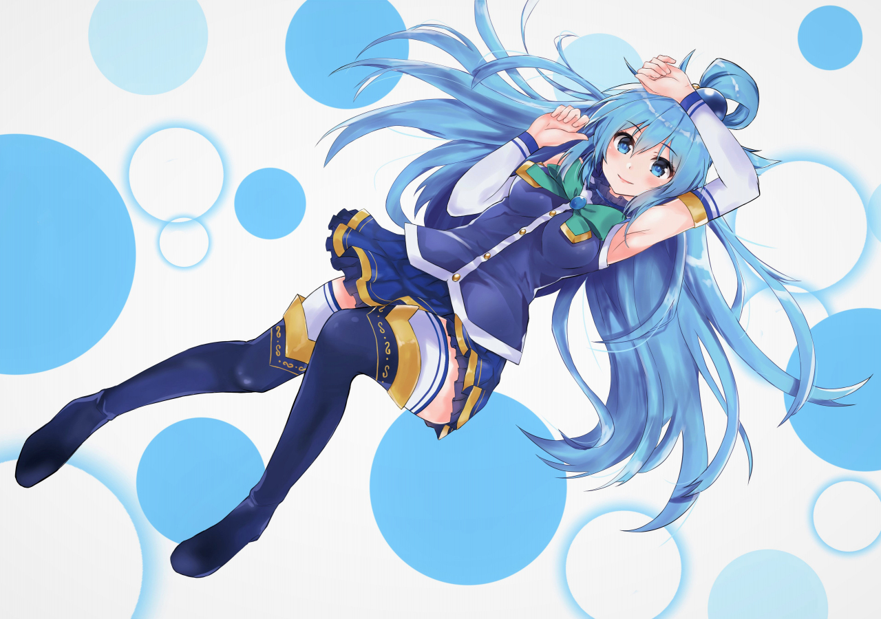 Download 1280x900 Wallpaper Aqua, Konosuba, Kono Subarashii Sekai Ni