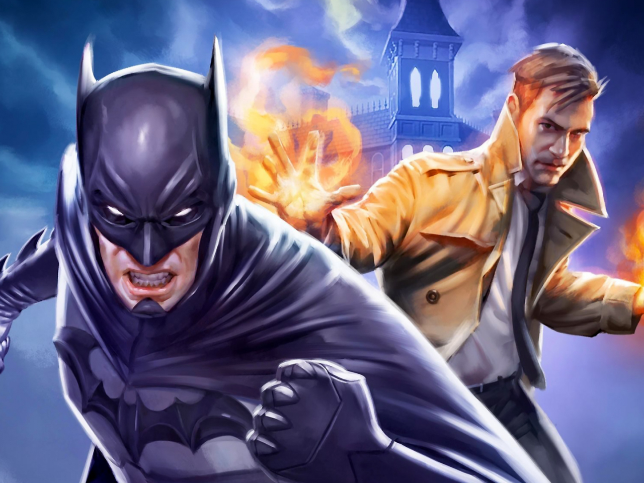 Download 1280x960 Wallpaper Justice League Dark Animated Movie, Batman,  Constantine, Standard 4:3, Fullscreen, 1280x960 Hd Image, Background, 10820