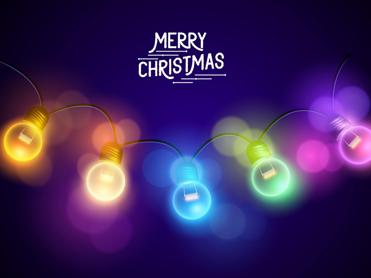 Desktop Wallpaper Merry Christmas Lights, Hd Image, Picture, Background, Rnmwi7