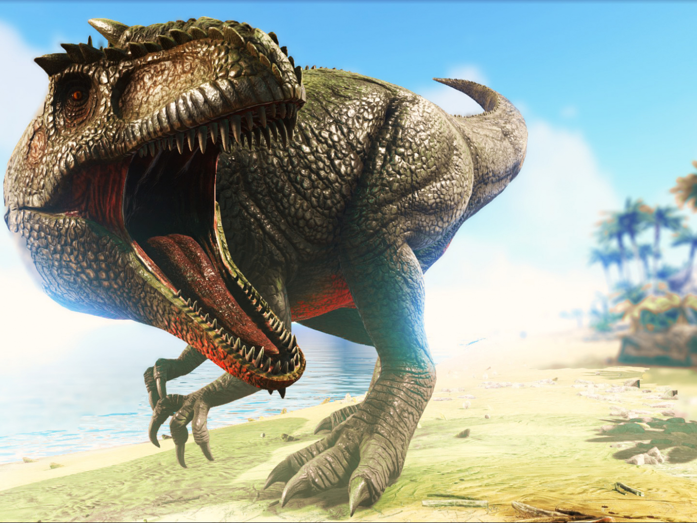 Download 1400x1050 Wallpaper Ark: Survival Evolved, Video Game, Angry  Dinosaur, Standard 4:3, Fullscreen, 1400x1050 Hd Image, Background, 13794