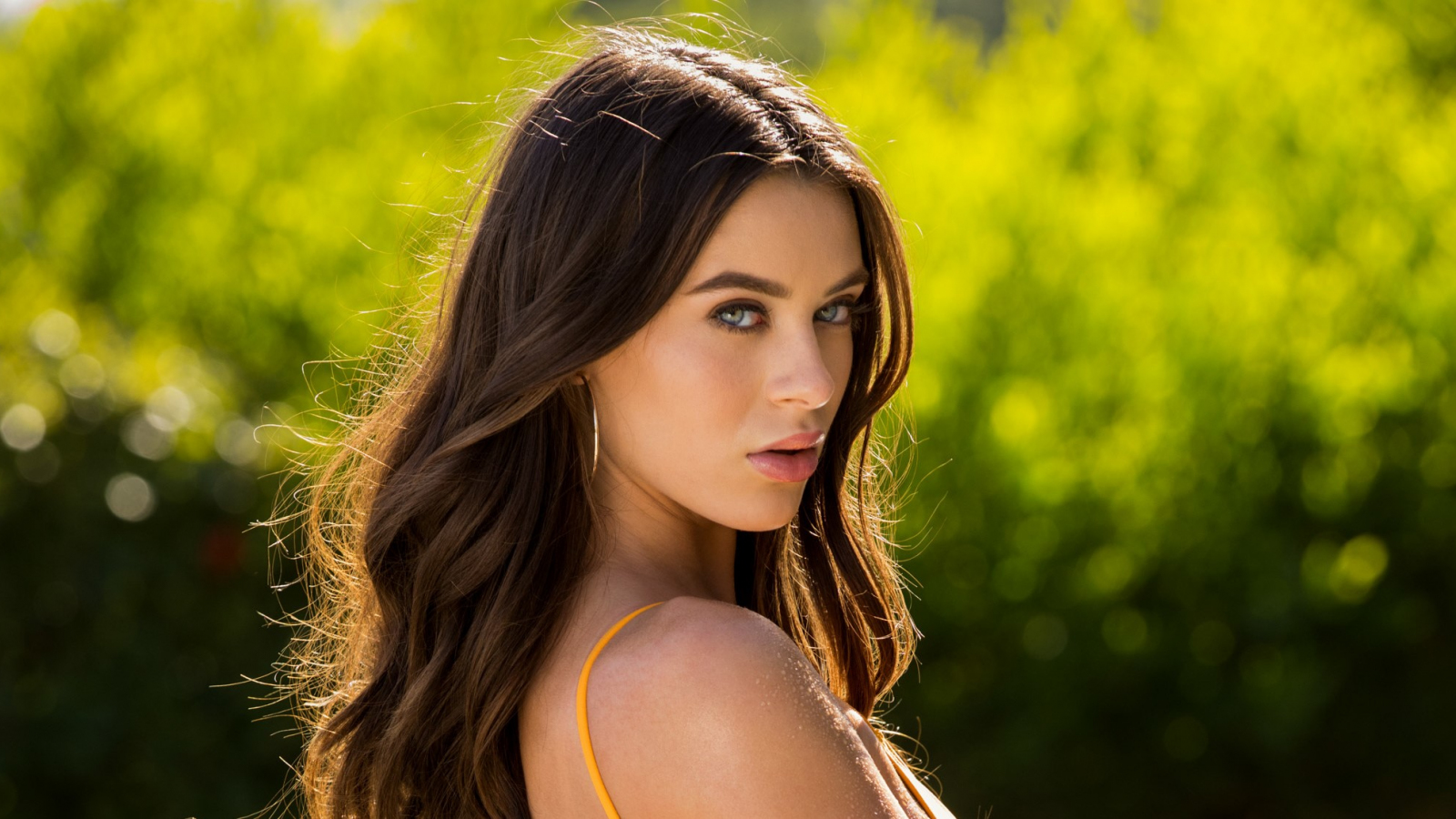 Desktop Wallpaper Lana Rhoades, Model, Brunette, Hd Image, Picture