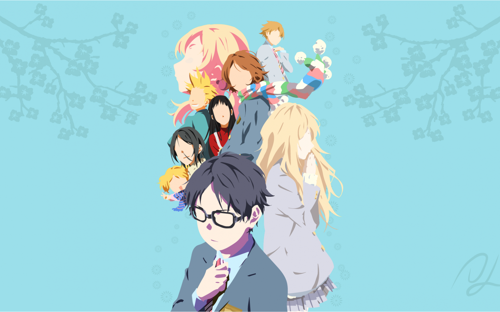 Download 1680x1050 Wallpaper Shigatsu Wa Kimi No Uso Anime