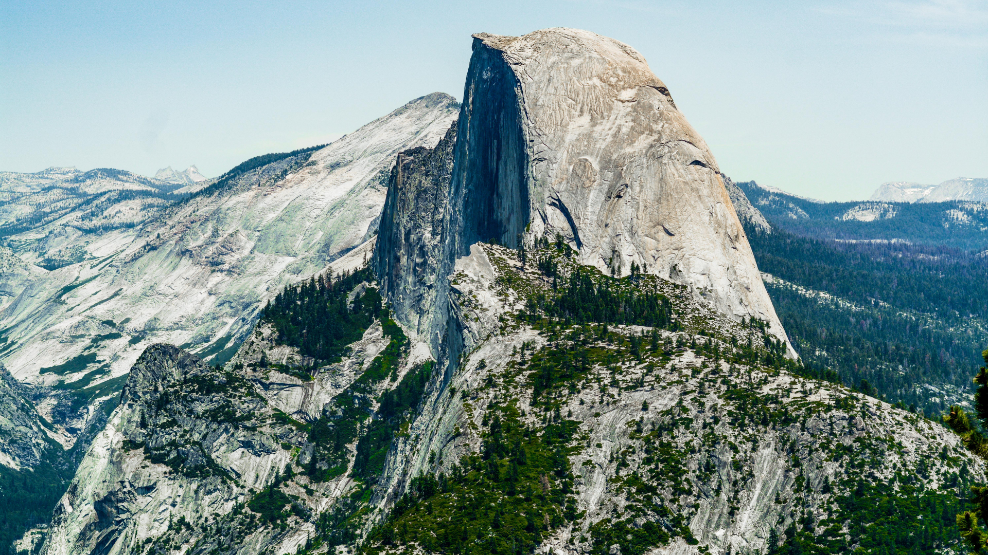 Download 1920x1080 Wallpaper Half Dome Of Yosemite National Park