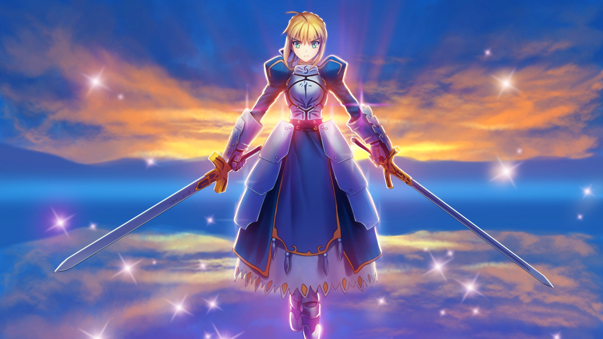 Download 1920x1080 Wallpaper Saber, Fate Series, Anime, Full Hd, Hdtv ...