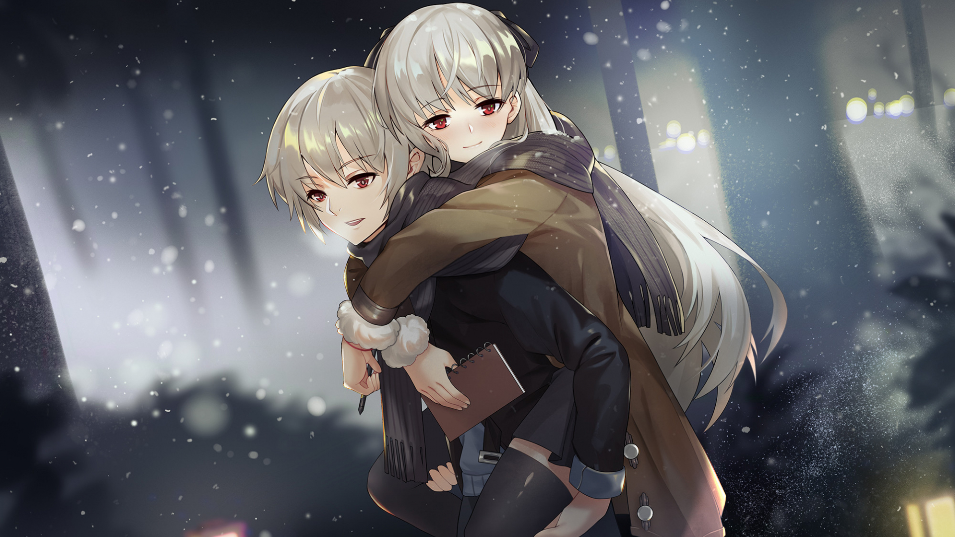 Desktop Wallpaper Anime Couple Friends Anime Girl And Boy Fun Hd Image Picture Background 7a5946