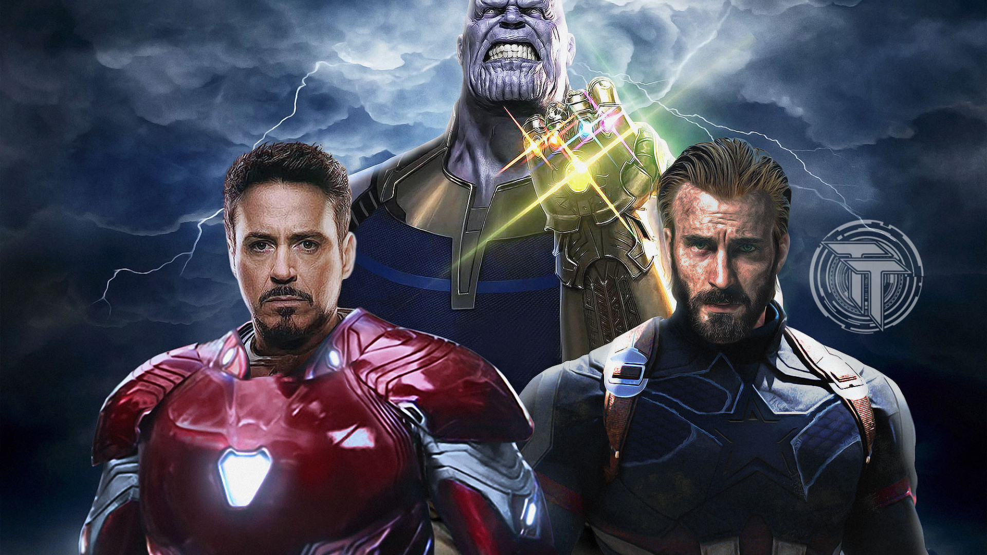 Desktop Wallpaper Avengers Infinity War Captain America Iron Man Thanos Hd Image Picture Background c877