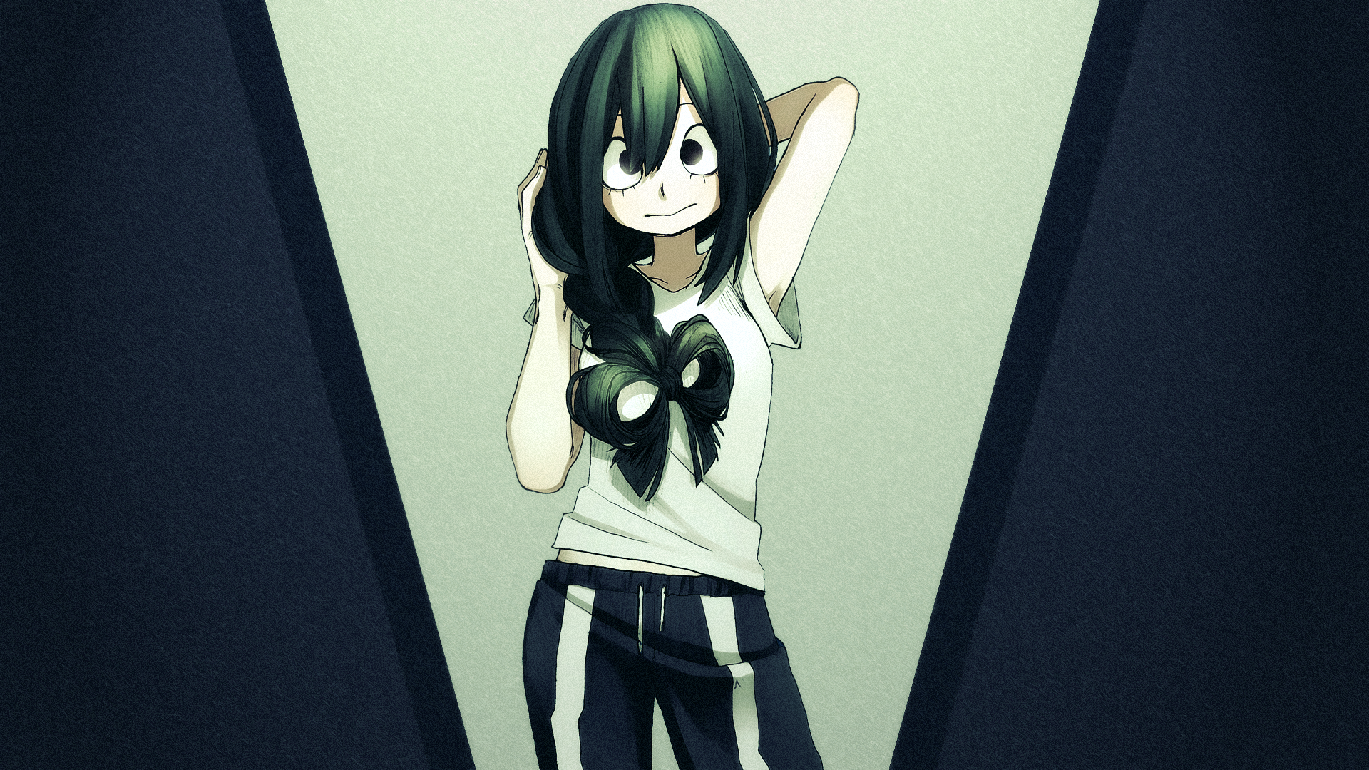 Download 1920x1080 Wallpaper Tsuyu Asui Boku No Hero Academia My