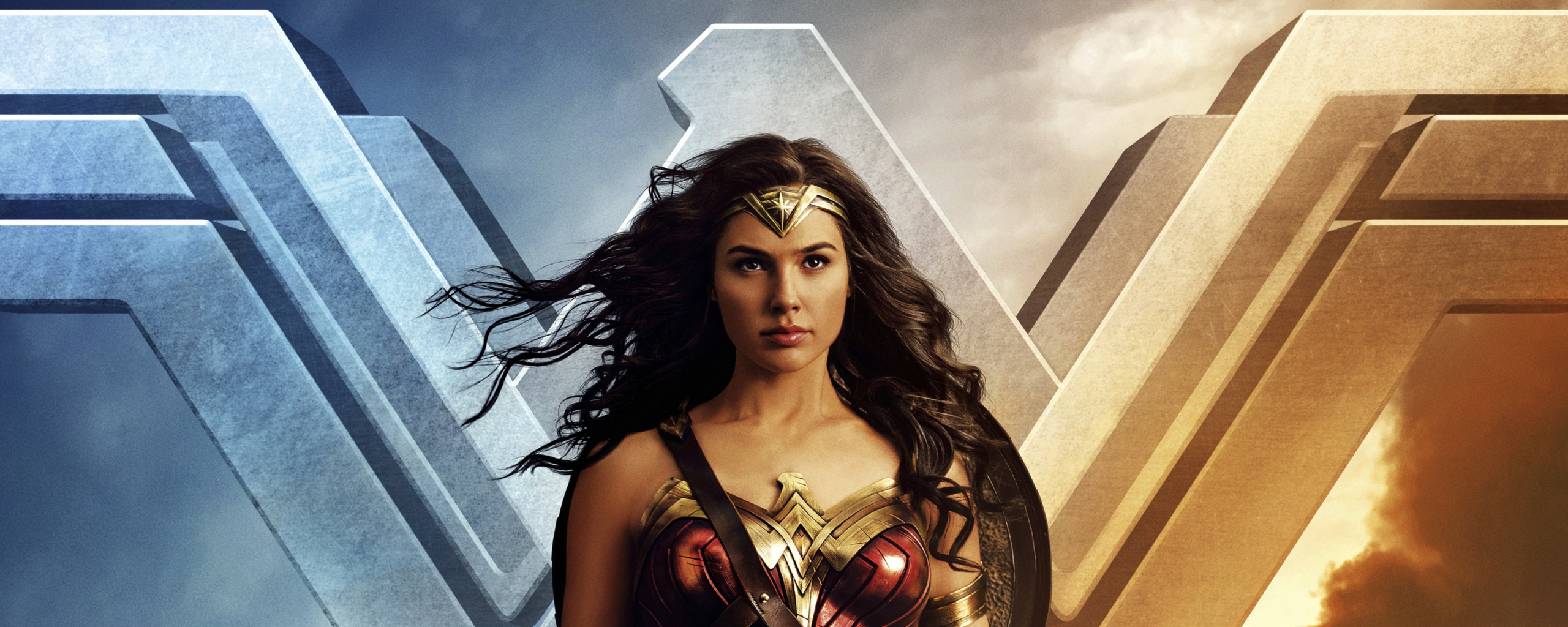 Desktop Wallpaper Wonder Woman, Logo, Gal Gadot, Movie, 2017 New, Hd ...