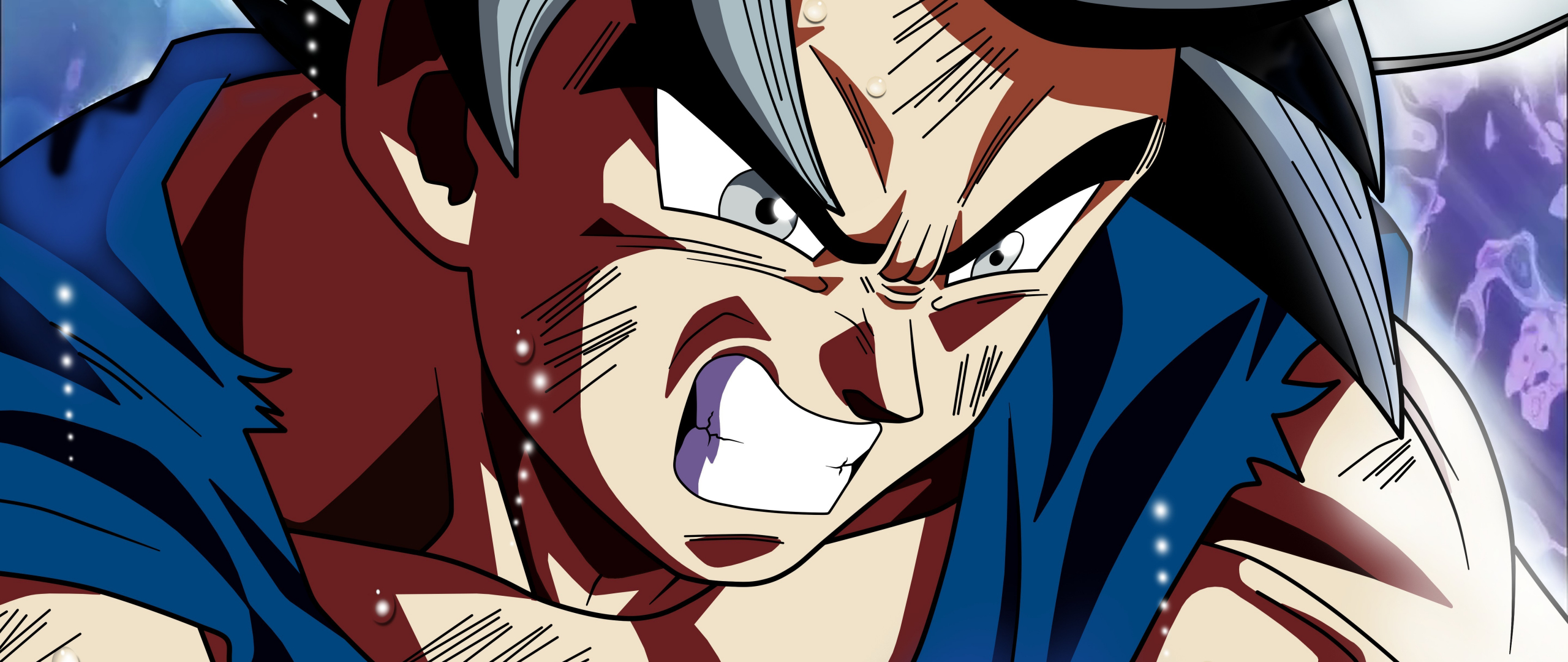 Desktop Wallpaper Goku, Dragon Ball Super, Angry Face, Anime, 5k, Hd.