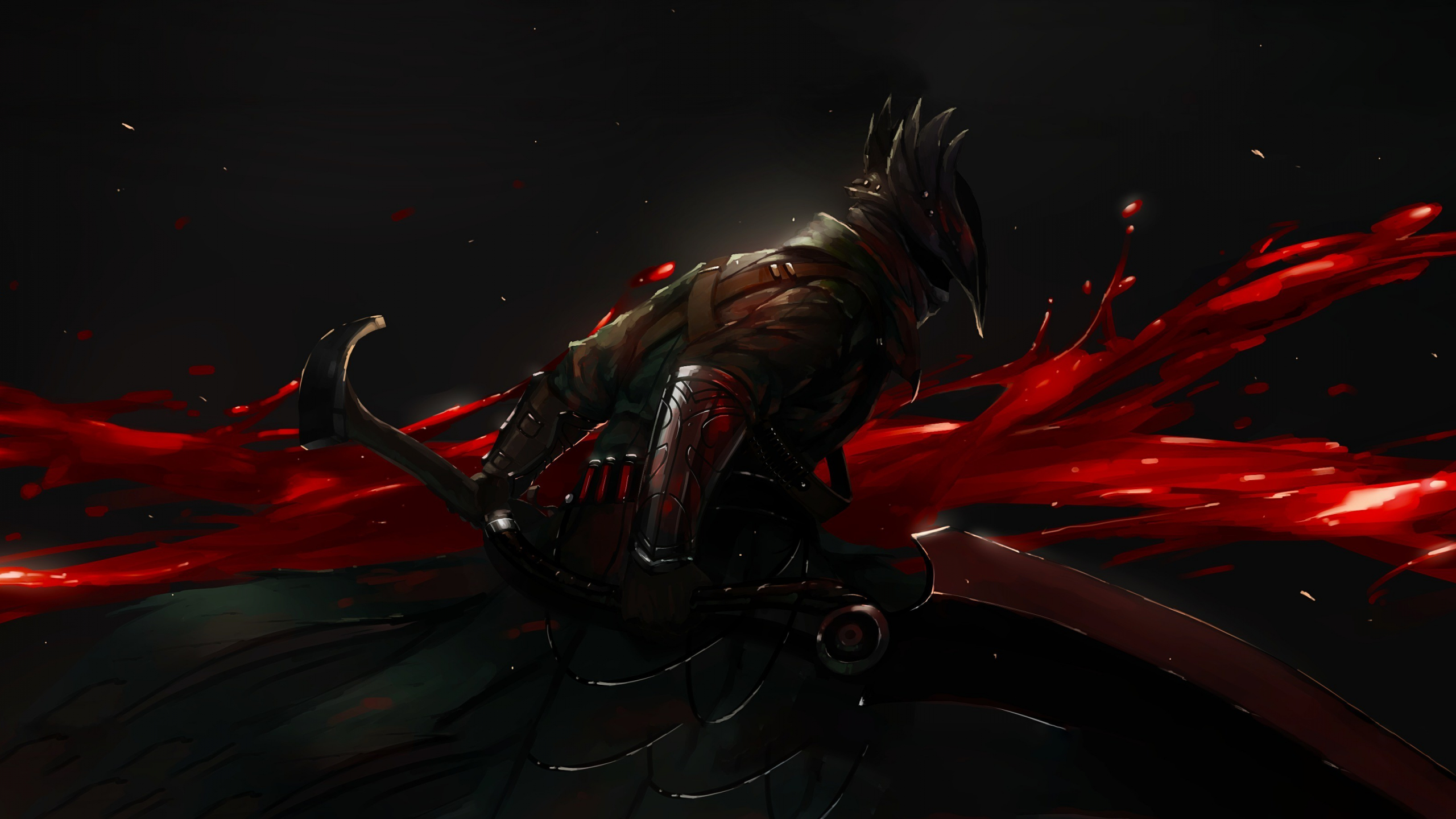 Desktop Wallpaper Dark Warrior Bloodborne Hd Image Picture Background D960b2