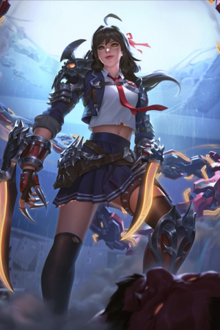 320x480 wallpaper Girl character, video game, Smite, 2021