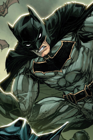 320x480 wallpaper Comics, batman, dark