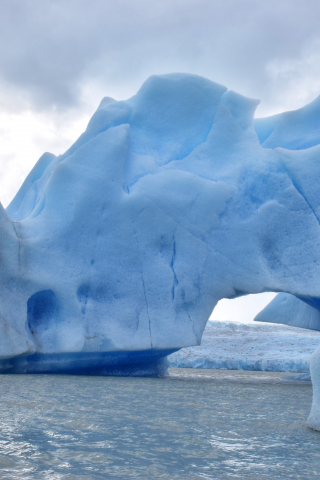 320x480 wallpaper Iceberg, glacier, nature, lake, 4k