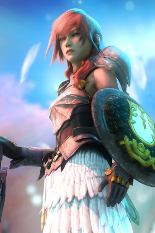 320x480 wallpaper Final Fantasy XV: Episode Ignis, girl warrior, lightning, video game, 4k