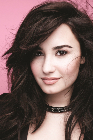320x480 wallpaper Beautiful eyes, woman, singer, Demi Lovato