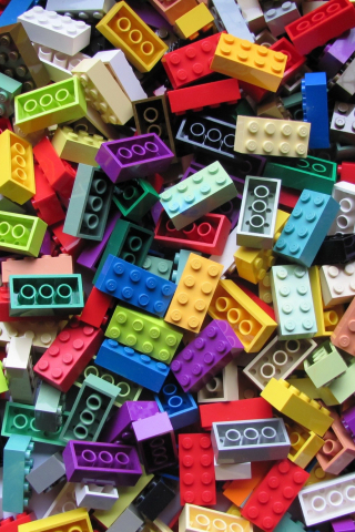 320x480 wallpaper Lego, toys, colorful