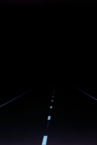 320x480 wallpaper Highway, dark, minimal