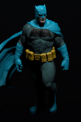 320x480 wallpaper Blue-suit, batman, fan-art