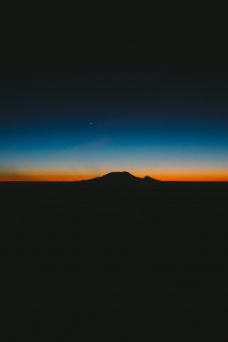 320x480 wallpaper Mountains, sunrise, morning, dawn, 4k