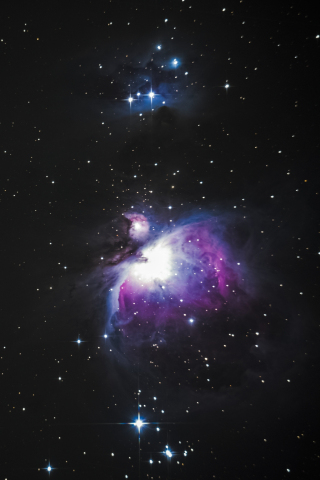 320x480 wallpaper Nebula, dark, colorful, space, galaxy