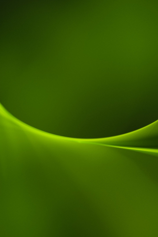 320x480 wallpaper Simple, green curves, abstract, 4k
