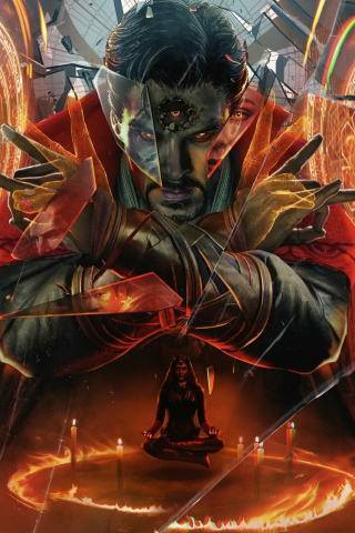 320x480 wallpaper Doctor Strange in the Multiverse of Madness, doctor strange and scarlet witch, poster