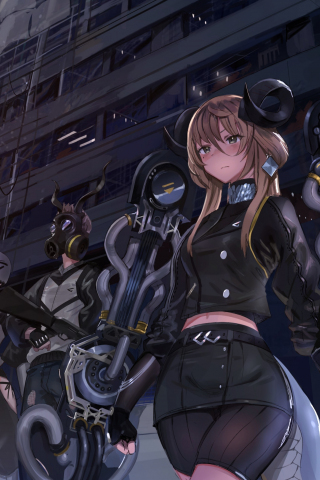 320x480 wallpaper Anime girls, girls frontline, soldier, combat, 5k
