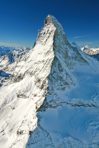 320x480 wallpaper Matterhorn, cliff, mountains