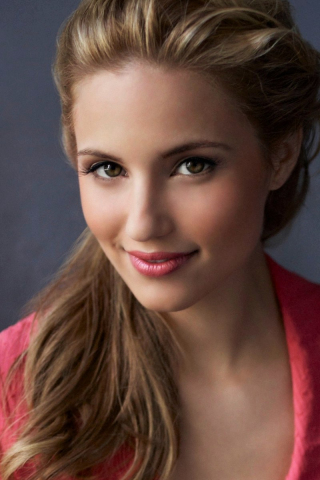 320x480 wallpaper Dianna Agron, american beauty, smile