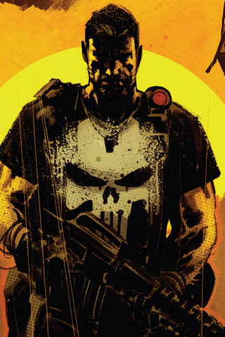 320x480 wallpaper Punisher, superhero, comics