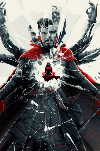320x480 wallpaper Poster, Doctor Strange in the Multiverse of Madness, 2022
