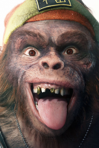 320x480 wallpaper Beyond Good and Evil 2, video game, monkey face