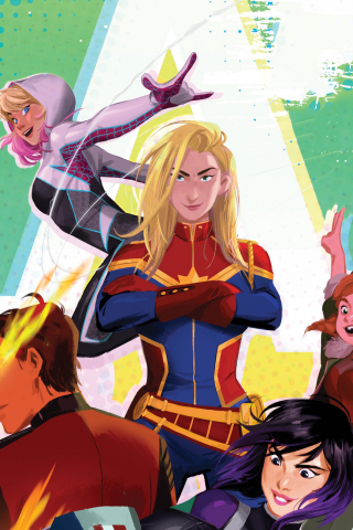 320x480 wallpaper Marvel Rising: Secret Warriors, animated movie, 2018, 4k