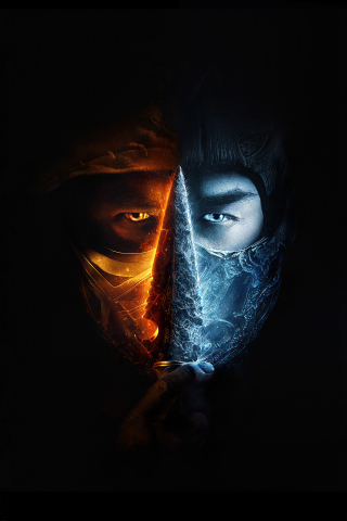 320x480 wallpaper Mortal Kombat, 2021 movie, logo