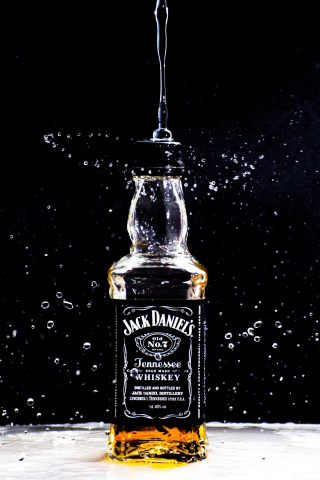 320x480 wallpaper Jack daniel's, bottle, drinks, alcohol, 4k
