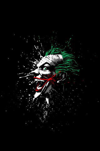 Download 240x320 Wallpaper Joker, Villain, Laugh, Face, Minimal, Old Mobile,  Cell Phone, Smartphone, 240x320 Hd Image, Background, 24550