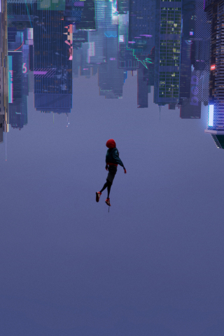 320x480 wallpaper Spider-Man: Into the Spider-Verse, 2018 movie, 4k