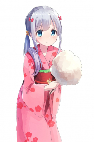 320x480 wallpaper Izumi sagiri, traditional dress, cute