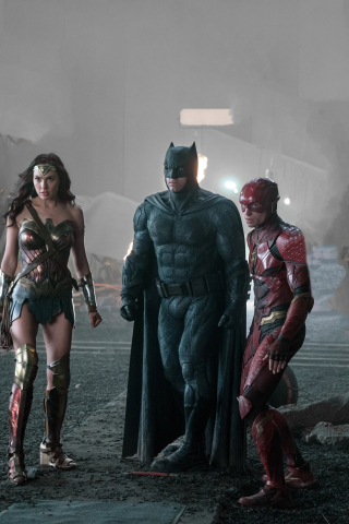 320x480 wallpaper Justice league, 2017 movie, wonder woman, batman, flash