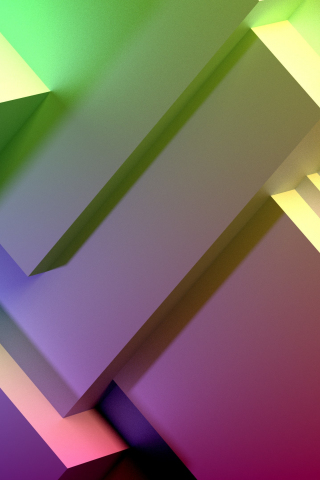 320x480 wallpaper Gradient, abstract, colorful, geometry, 4k