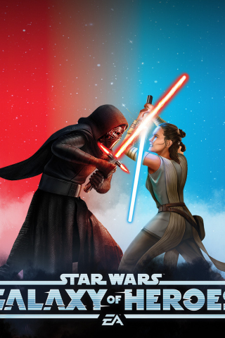320x480 wallpaper Star wars: galaxy of heroes, fight, game