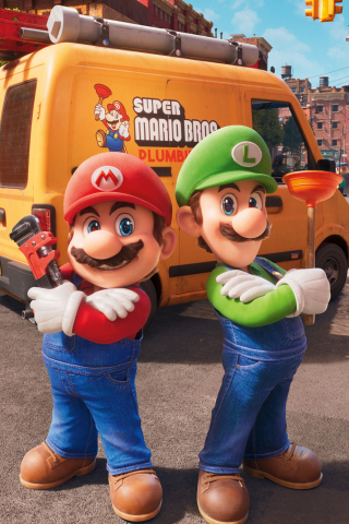 320x480 wallpaper The Super Mario Bros. Movie, 2023, game movie
