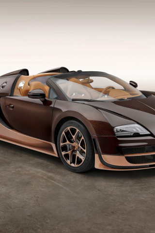 320x480 wallpaper Bugatti Veyron, supercar, 4k