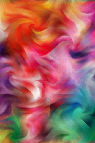 320x480 wallpaper Abstract, colorful, swirl
